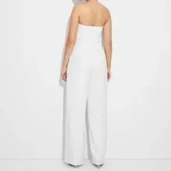 NWT- Wild Fable White Strapless Jumpsuit- (comes with straps) size medium - Picture 2 of 15